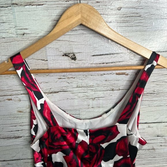 Joseph Ribkoff Red Ruched Sheath Dress - Picture 6 of 10